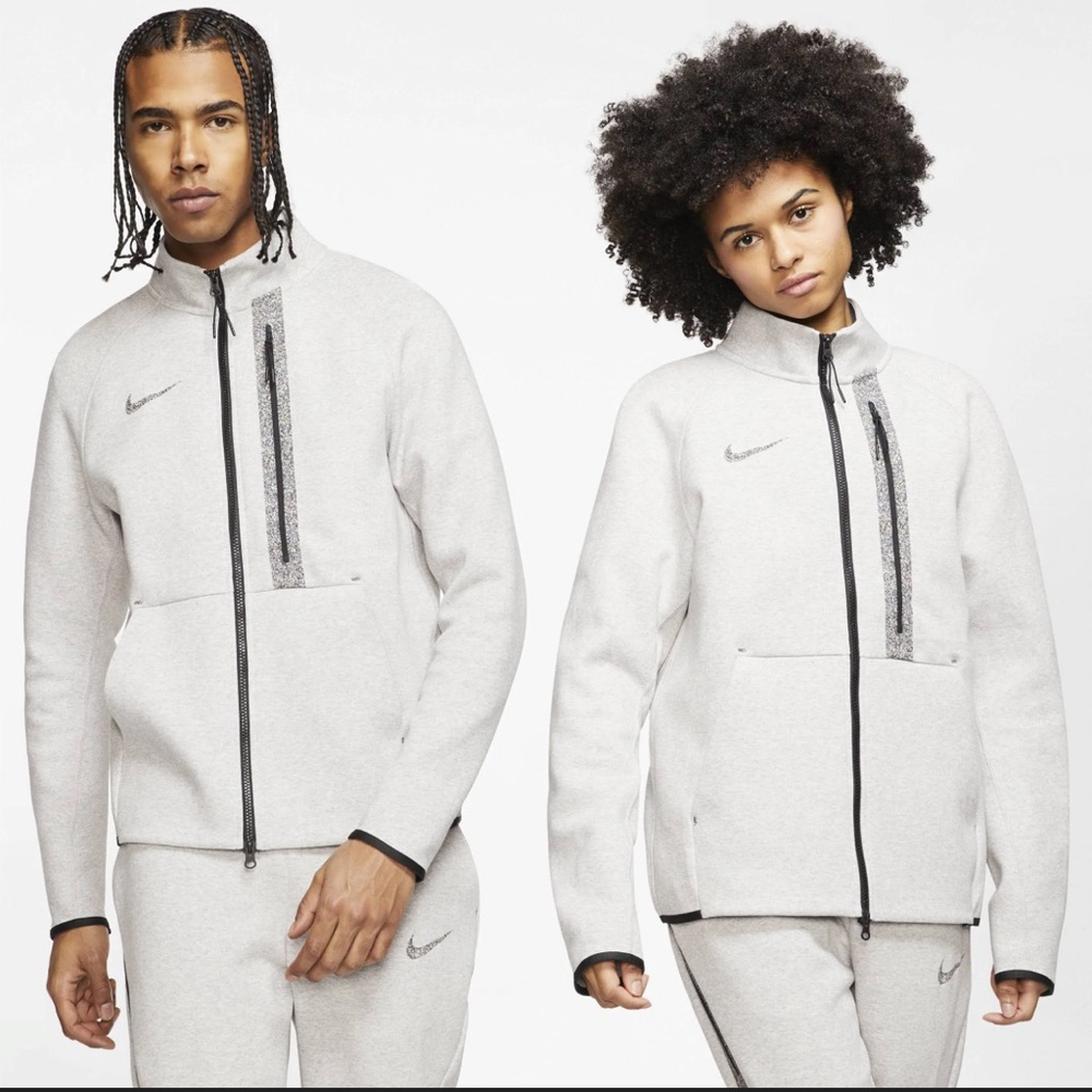 Nike Light Gray Tracksuit with Black Details